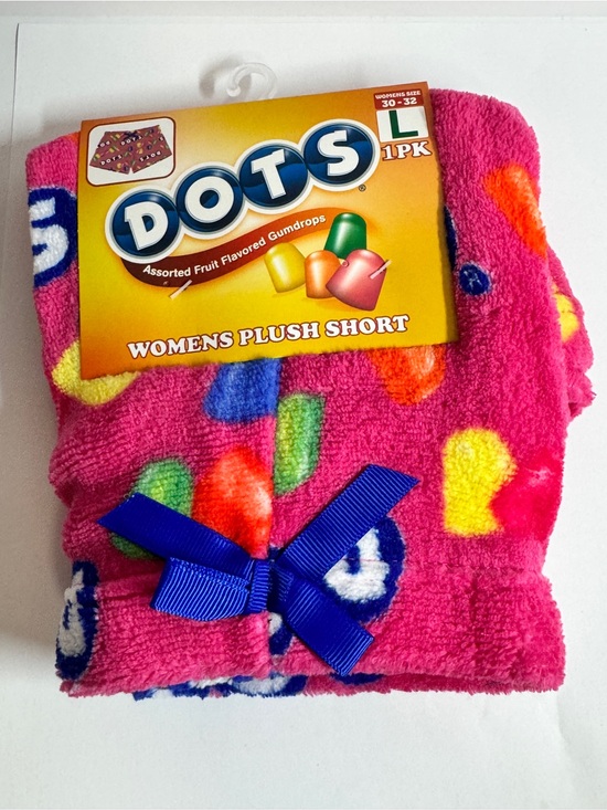 Tootsie Roll Other - DOTS Womens Plush Shorts - Pink Multicolor Heart Print